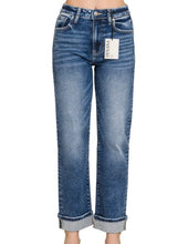 Load image into Gallery viewer, Walk My Way Dark Straight Leg Denim