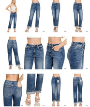 Load image into Gallery viewer, Walk My Way Dark Straight Leg Denim