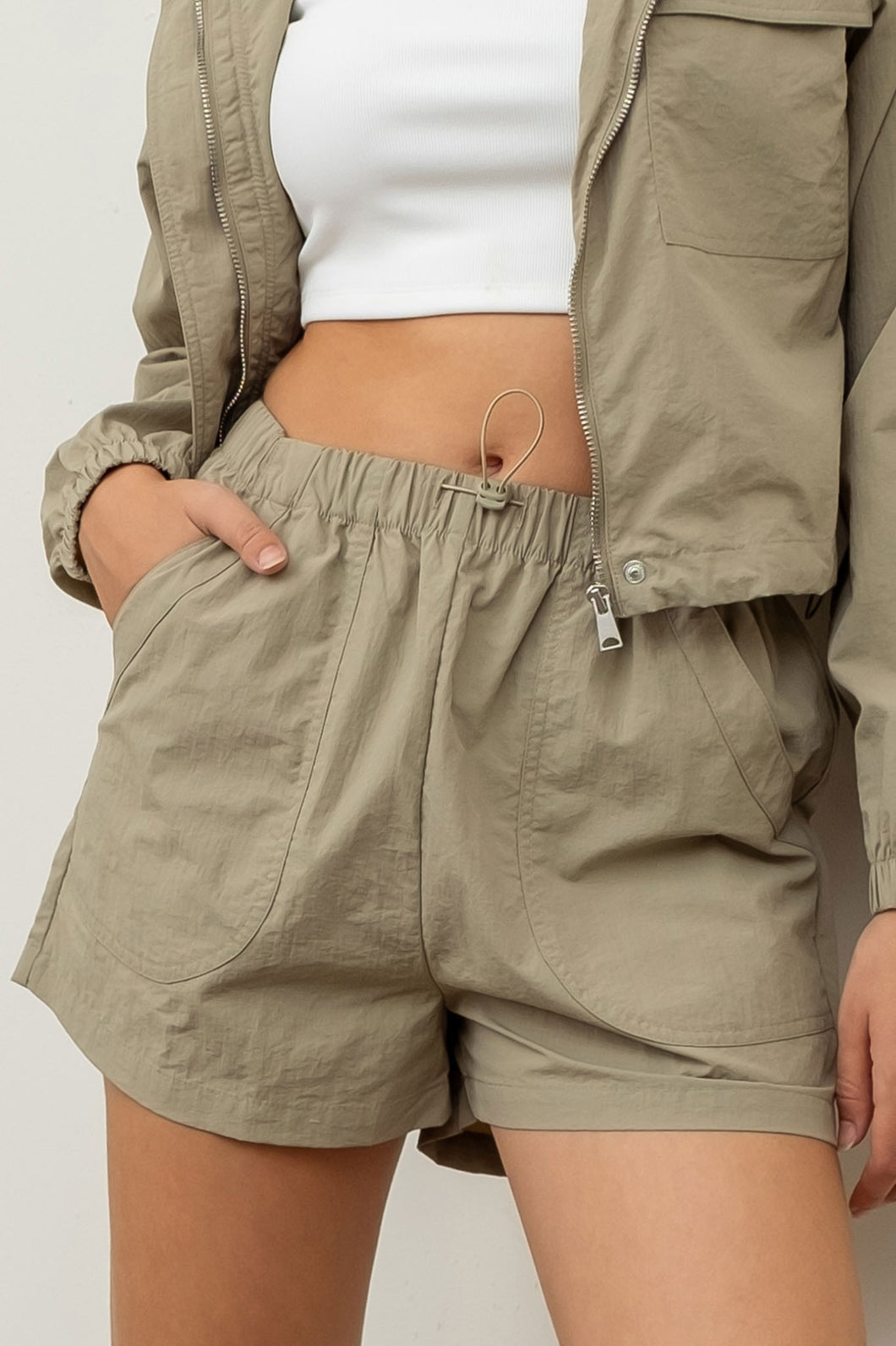 Elevate It Olive Shorts