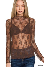 Load image into Gallery viewer, Feeling Lucky Lace Long Sleeve