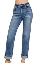 Load image into Gallery viewer, Been By Now Straight Leg Denim with Cuff-
