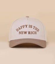 Load image into Gallery viewer, Happy Is The New Rich Hat
