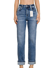 Load image into Gallery viewer, Been By Now Straight Leg Denim with Cuff-
