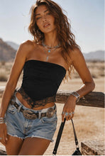 Load image into Gallery viewer, The Get Along Black Tie Top
