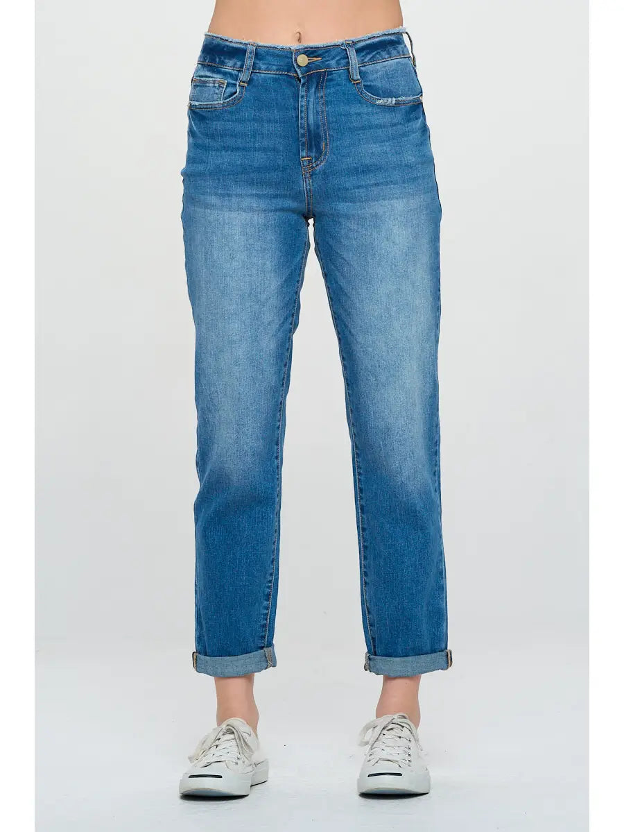 Size 0-Kick It Boyfriend Denim