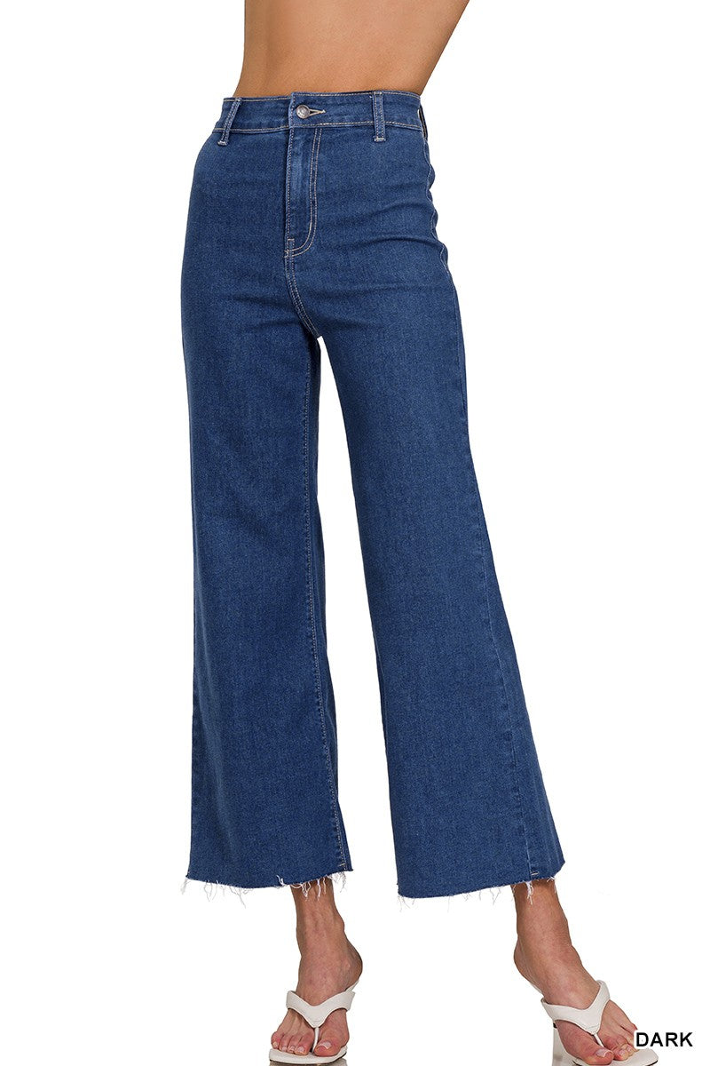Take It Easy Cropped Denim