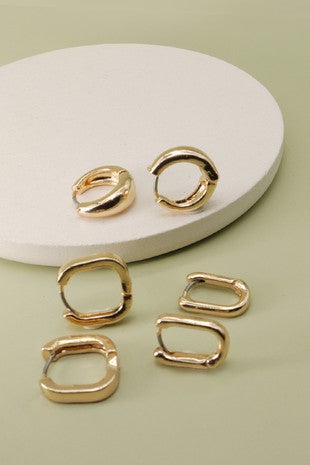 Gold Huggies Set