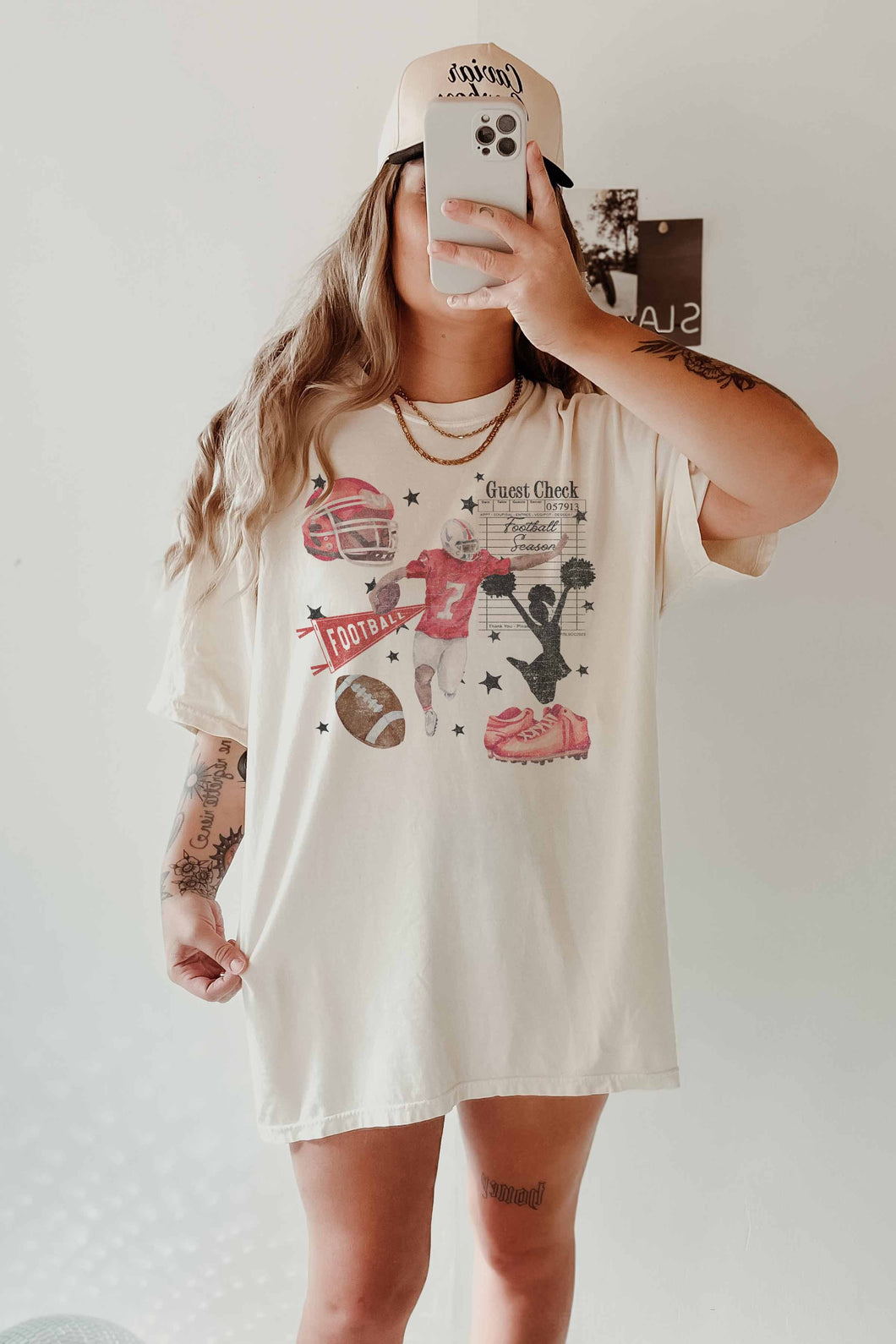 Football Collage Graphic Tee