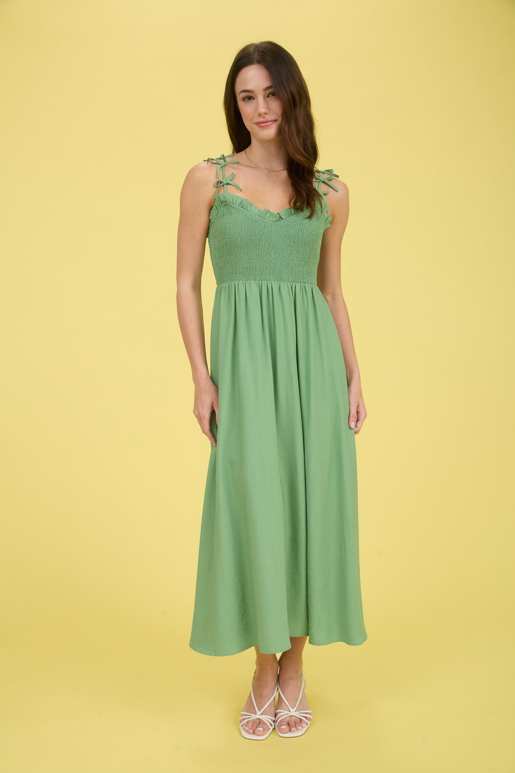 Holding On To You Green Dress