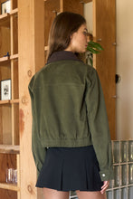 Load image into Gallery viewer, Say It Isn&#39;t So Olive Green Jacket
