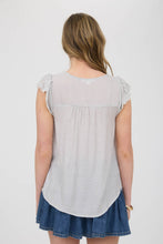 Load image into Gallery viewer, Here for it Grey Striped Top
