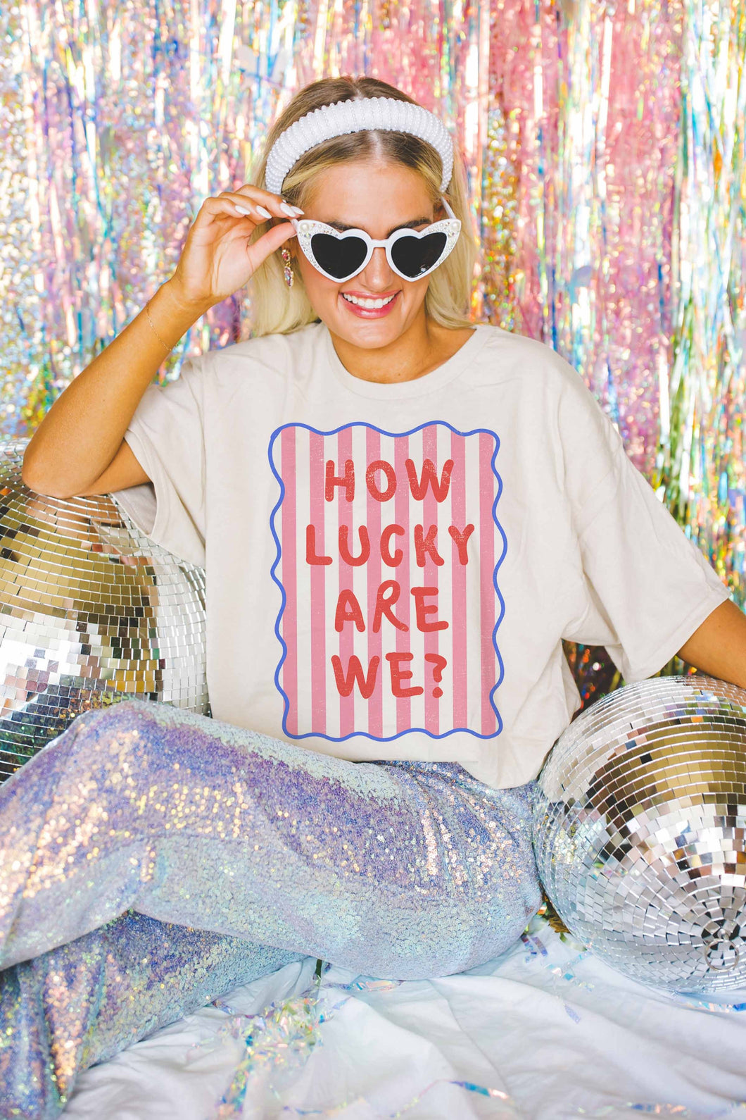 How Lucky Are We Graphic Tee  ~ Pre-Sale- Pick Up In Store/Ship Out Friday