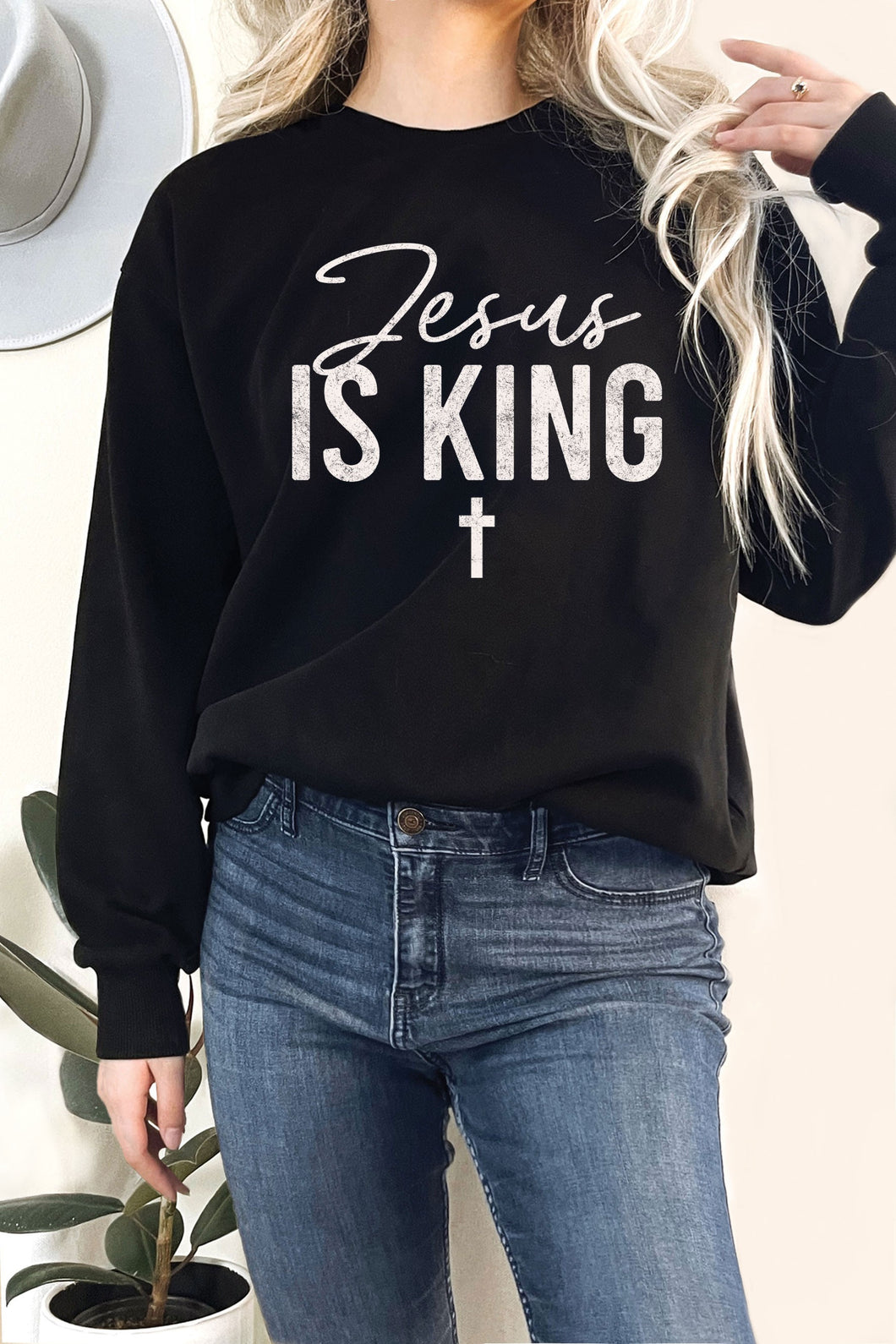 Jesus Is King Crewneck