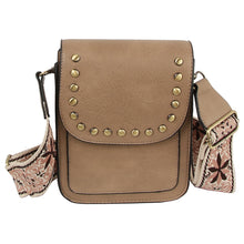 Load image into Gallery viewer, Seeing It Studded Flap Mini Crossbody Bag
