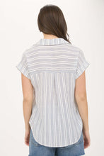 Load image into Gallery viewer, Sweet Summertime Navy Stripe Top
