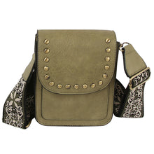 Load image into Gallery viewer, Seeing It Studded Flap Mini Crossbody Bag
