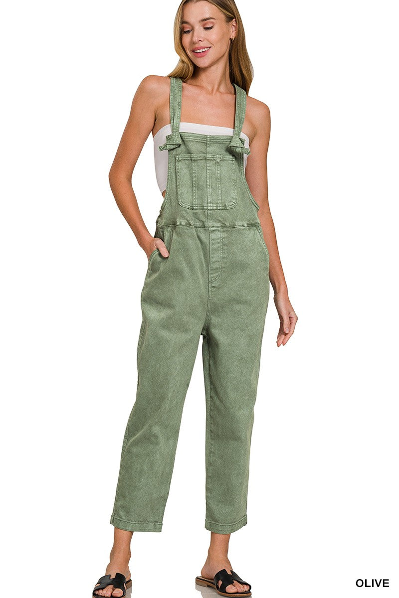 Let The Sunshine In Olive Overalls