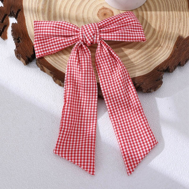 Red Gingham Bow