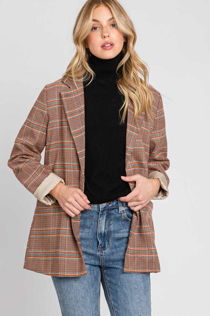 All My Life Plaid Blazer