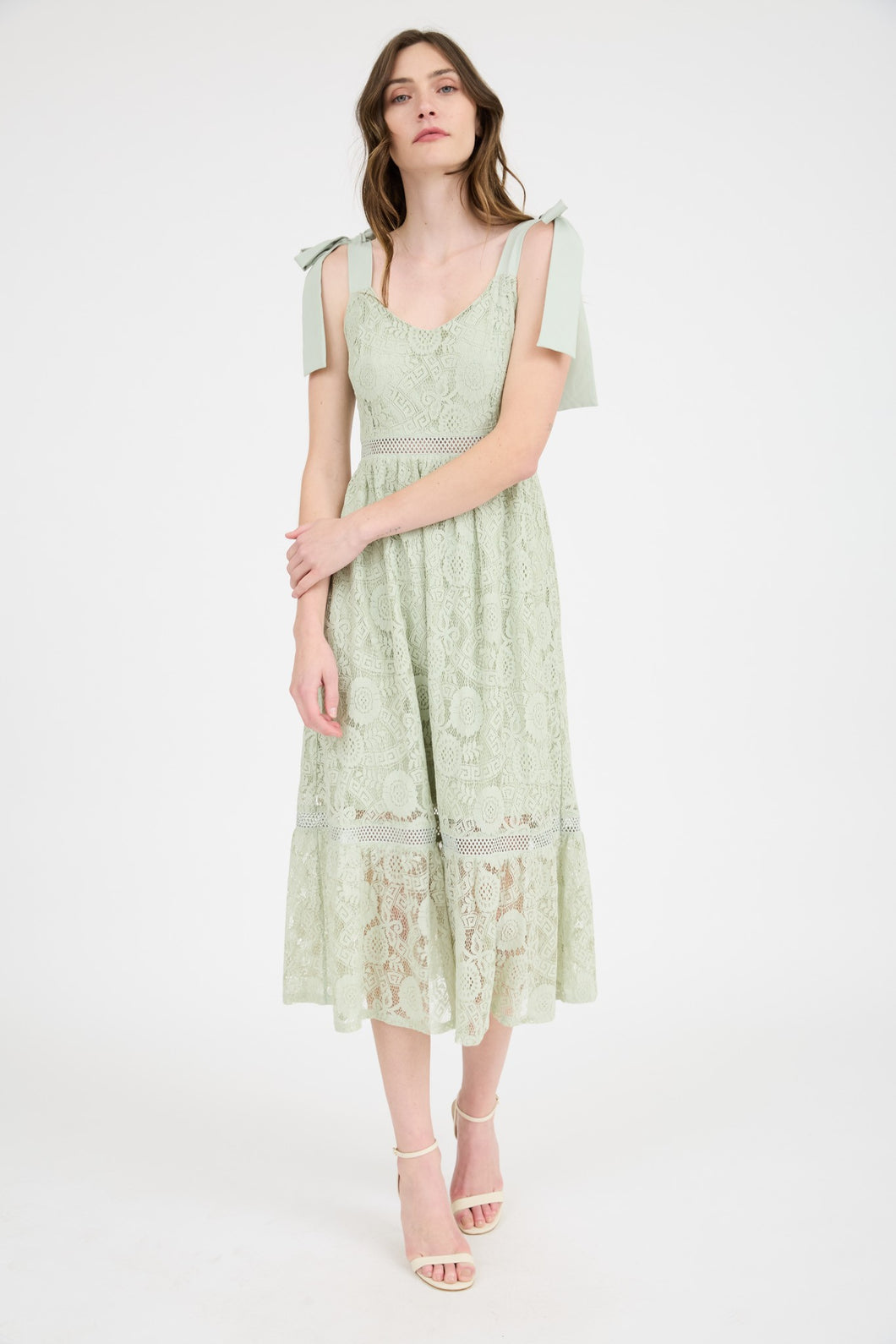So Grateful Sage Dress