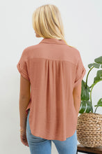 Load image into Gallery viewer, Where To Next -Sienna Collared Top
