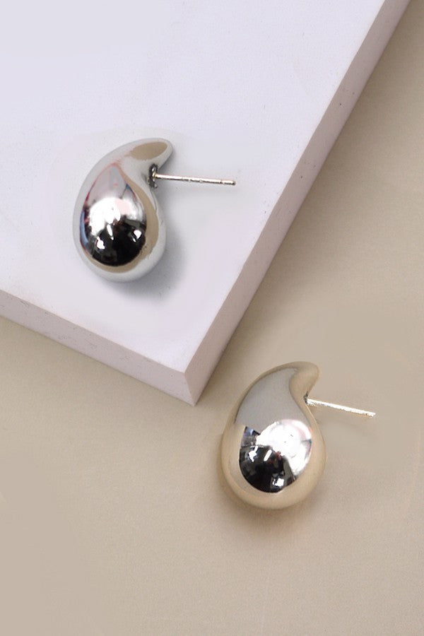 Silver Tear Drop Earring